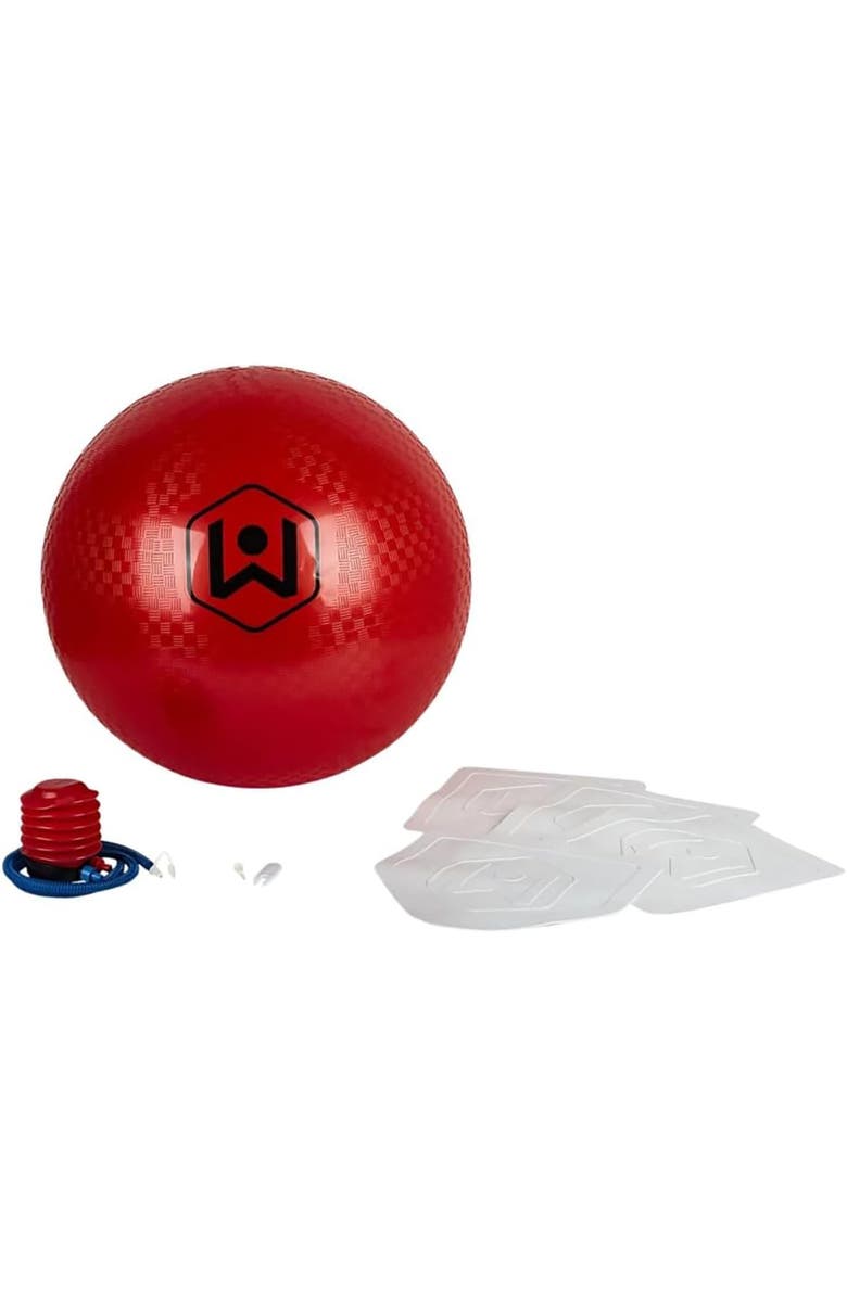 Wicked Big Sports 20" Red Kickball Giant Inflatable, Pump Included, Alternate, color, Multicolored