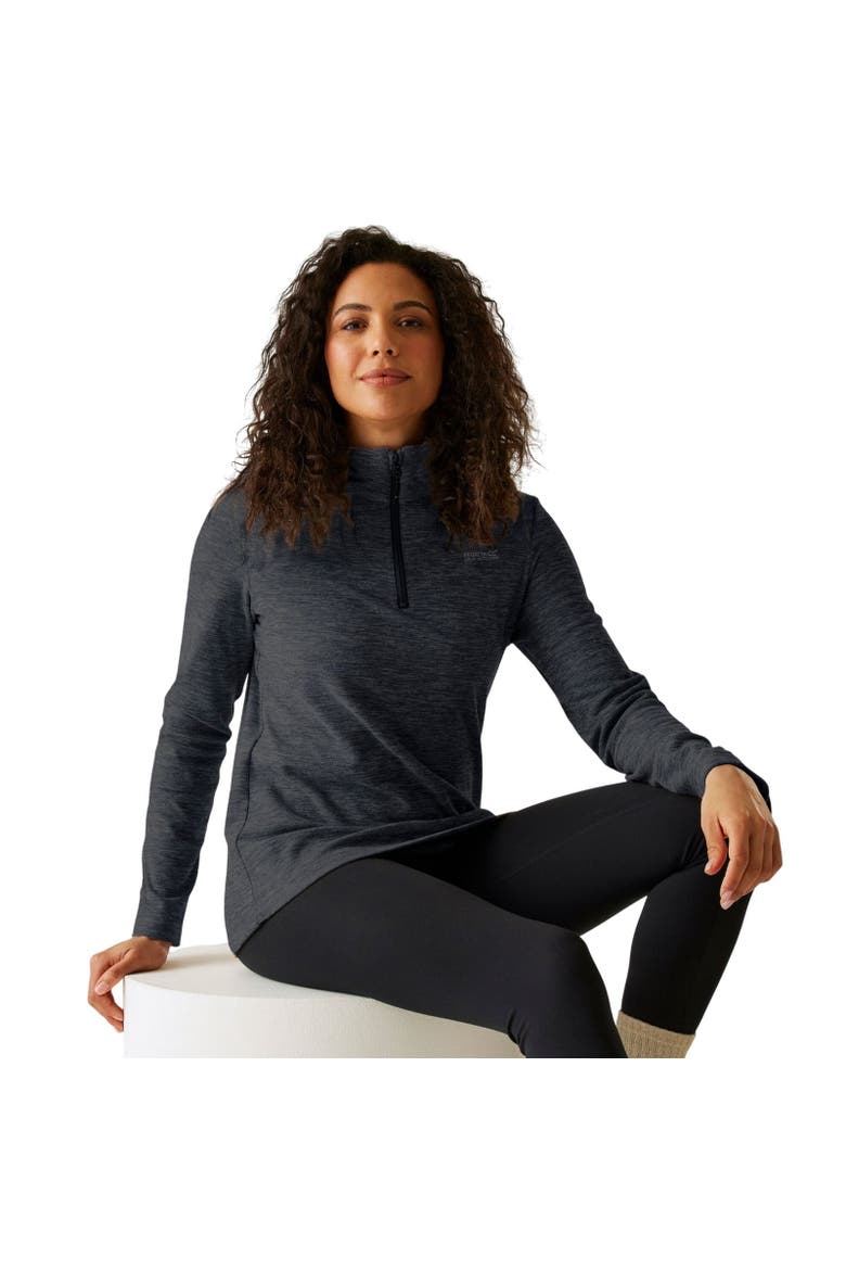 Sweetheart Quarter Zip Fleece Top, Alternate, color, Seal Grey