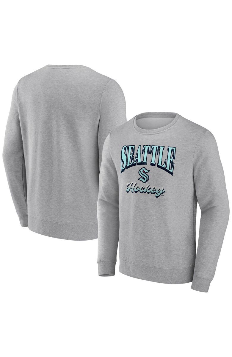 FANATICS Men's Fanatics Branded Heather Gray Seattle Kraken Special Edition 2.0 Pullover Sweatshirt, Main, color, Heather Gray
