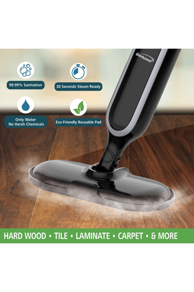 1100w Steamer Mop in Black, Alternate, color, Black
