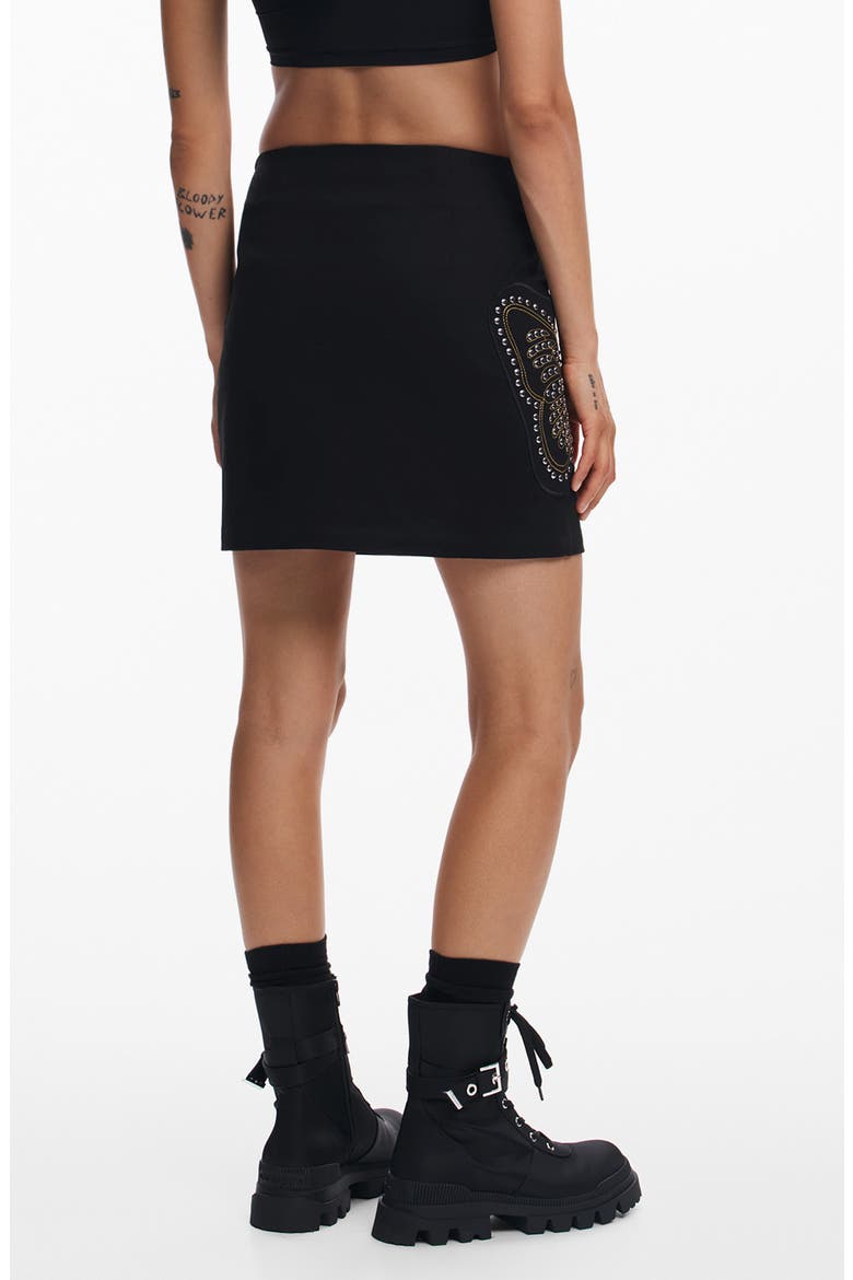 Fal Bangkok Miniskirt, Alternate, color, BLACK