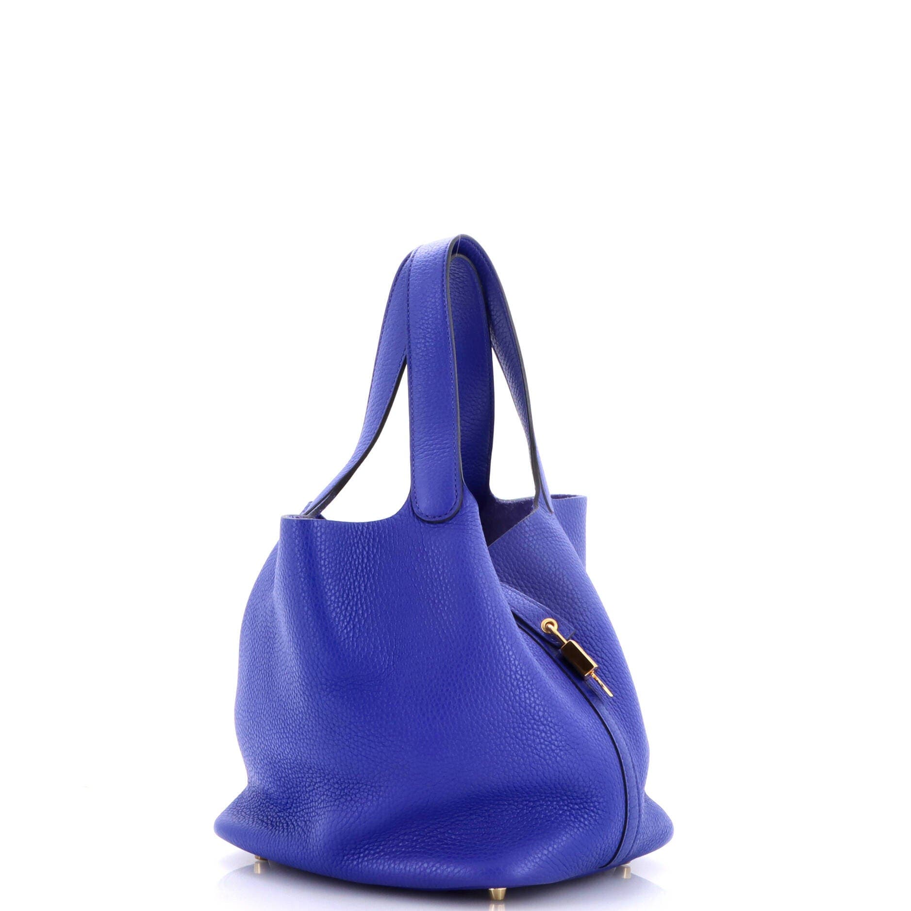 Picotin Lock Bag Clemence MM, Alternate, color, Blue