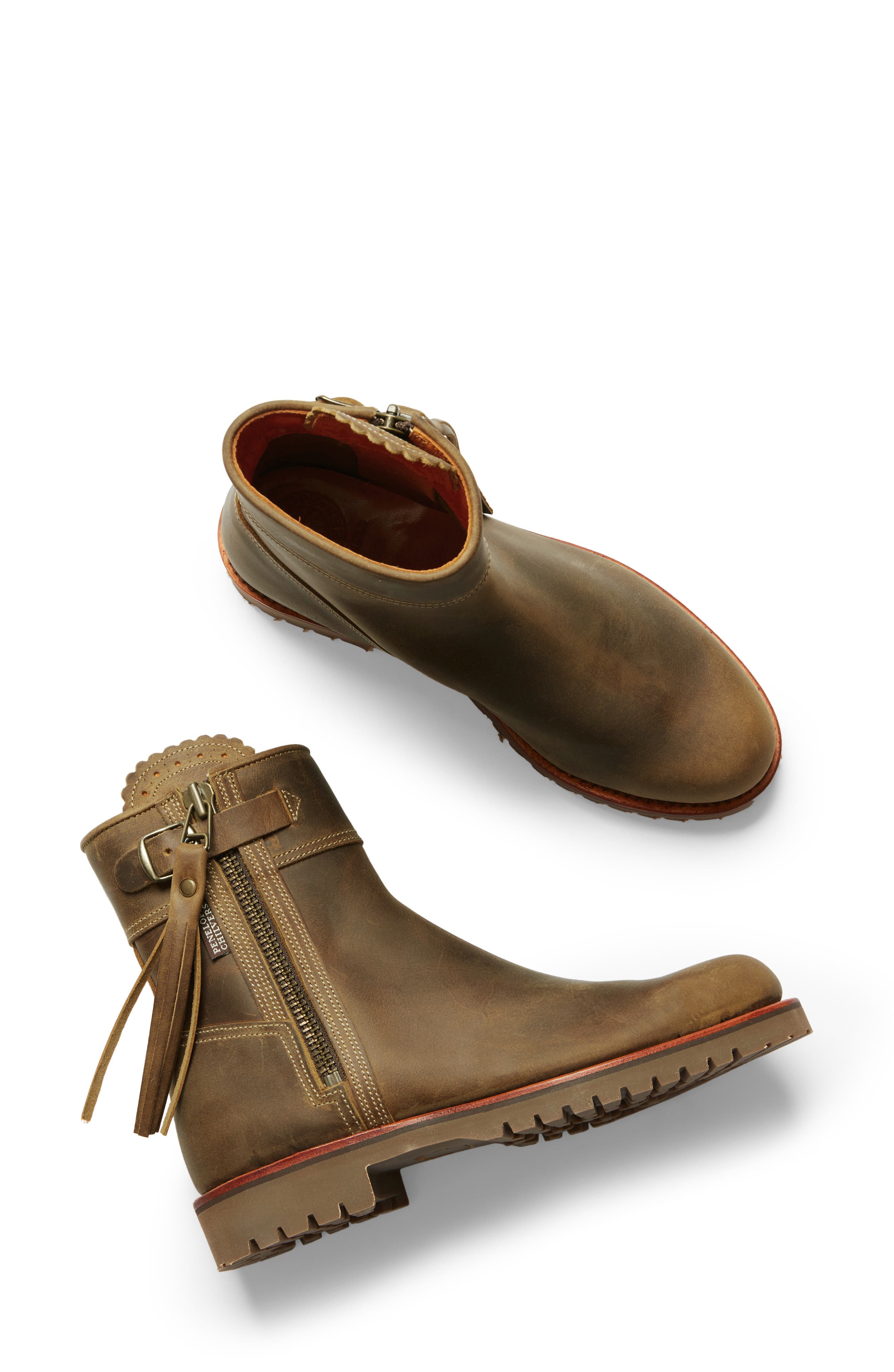 Penelope Chilvers Crop Tassel Leather Boot, Alternate, color, 