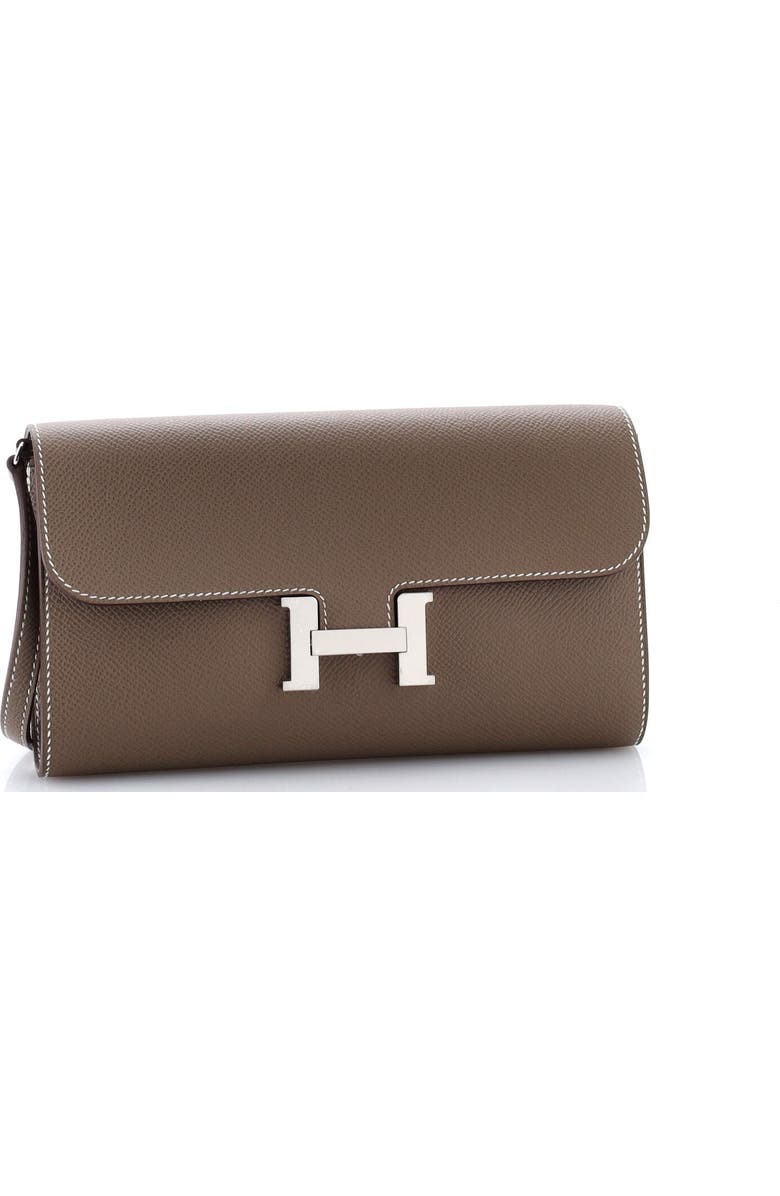 Pre-Owned Hermes Constance To Go Wallet Epsom, Alternate, color,