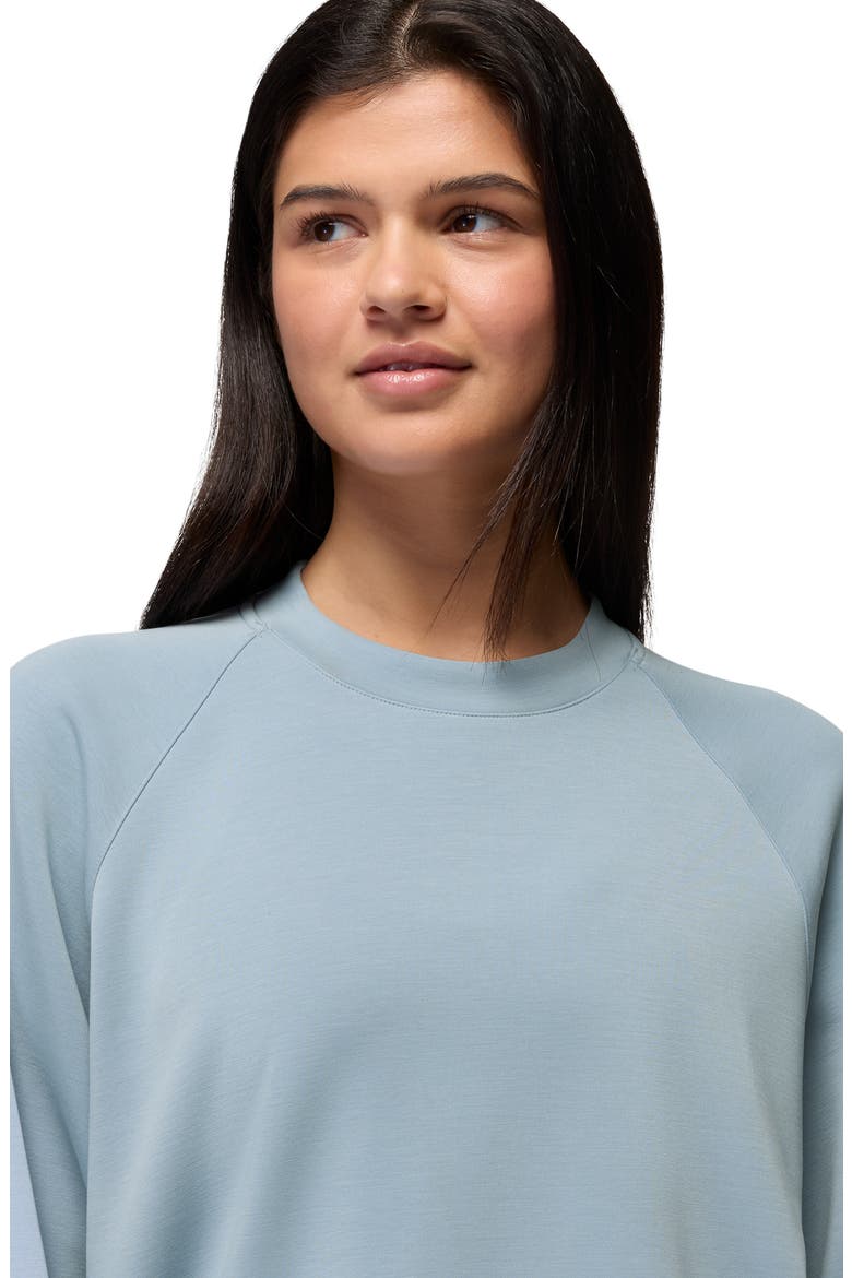 Shea Crewneck Sweatshirt, Alternate, color, GLACIER SKIES