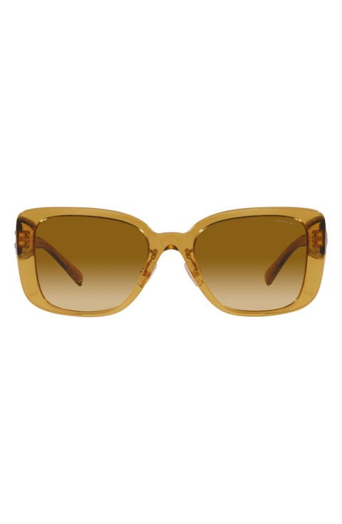 54mm Gradient Square Sunglasses