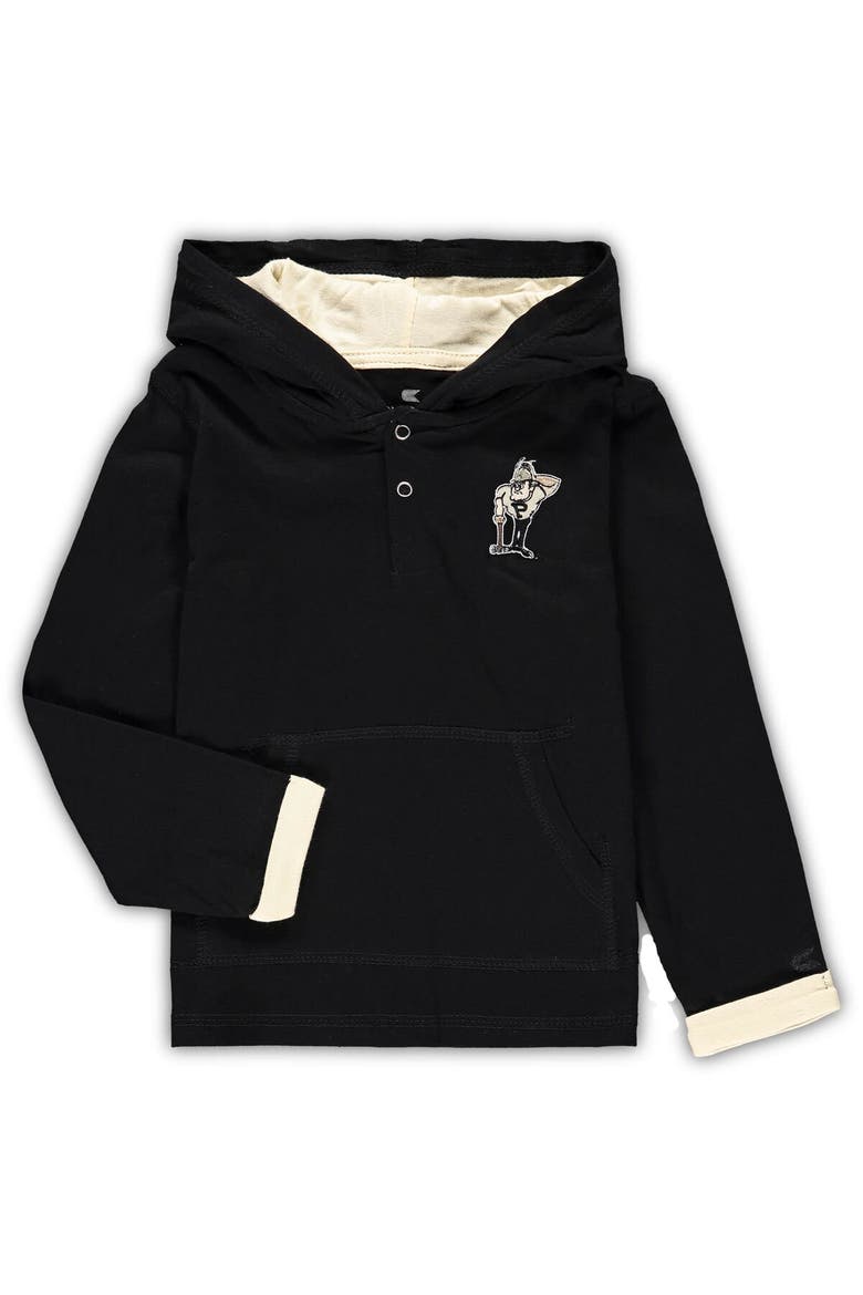 Toddler Colosseum Black/Heathered Gray Purdue Boilermakers Poppies Hoodie and Sweatpants Set, Alternate, color, Black
