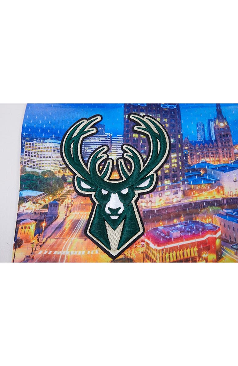 PRO STANDARD Men's Pro Standard Milwaukee Bucks Cityscape Shorts, Alternate, color, Purple