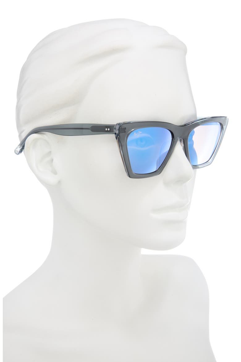 Polarized Square Sunglasses, Alternate, color, BLUE BLUE BLUE