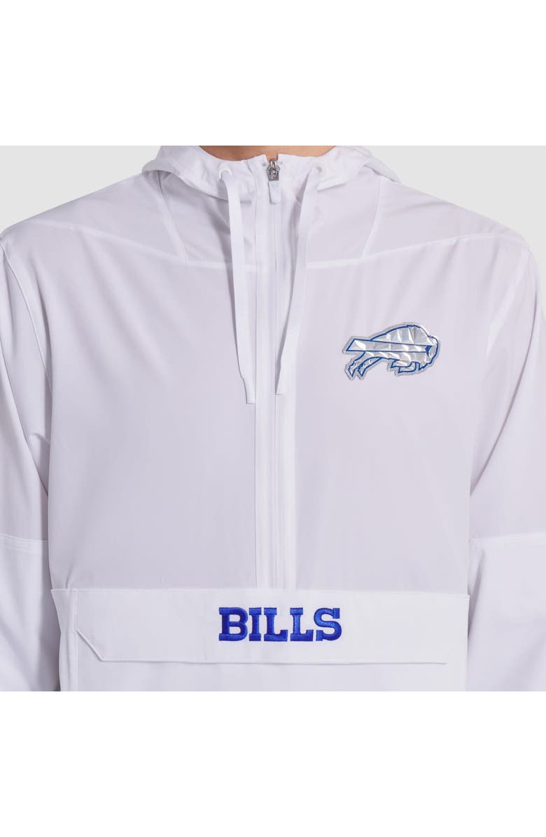Nike Men's Nike White Buffalo Bills 2025 Rivalries Collection Sideline Anorak Half-Zip Hoodie Jacket, Alternate, color, White