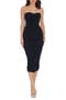 Heather Center Ruched Strapless Body-Con Dress