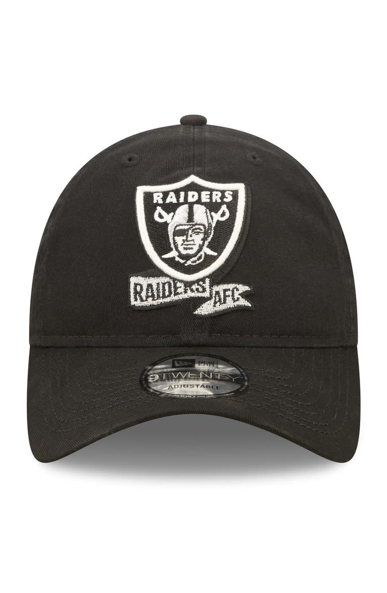 New Era Youth New Era Black Las Vegas Raiders 2022 Sideline Adjustable 9TWENTY Hat, Alternate, color, 