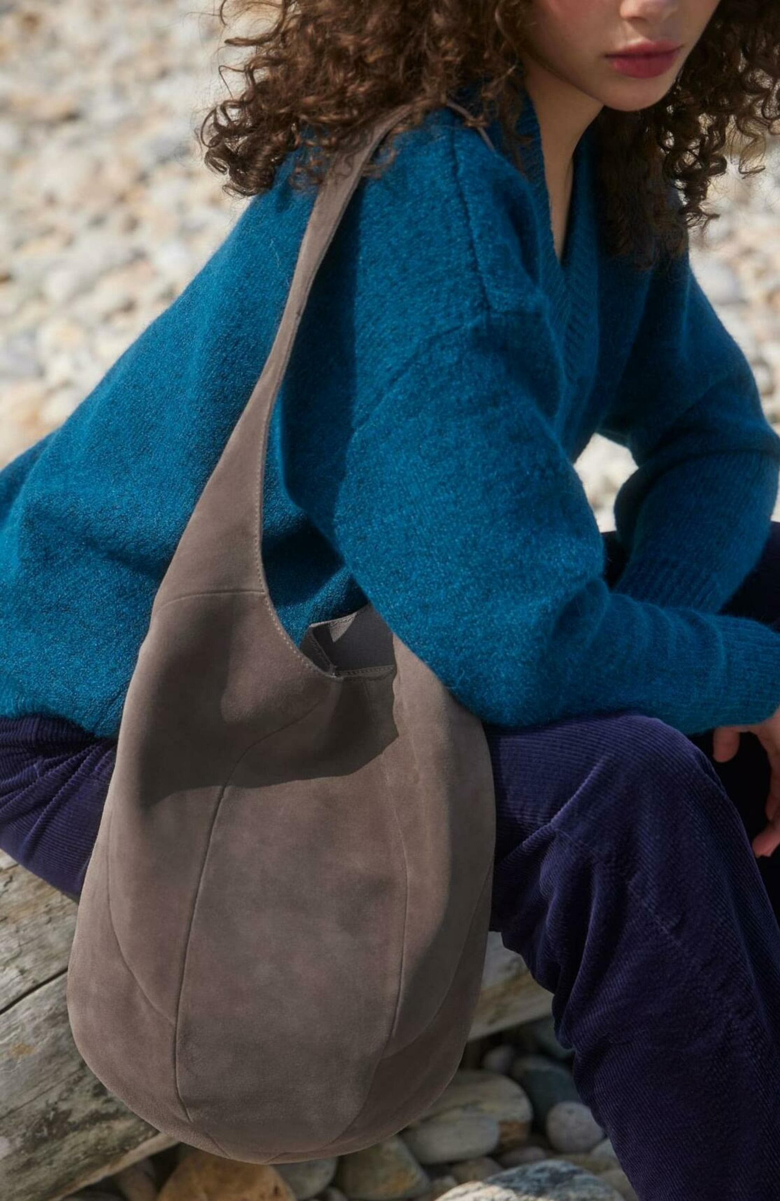 120 Hobo Bag, Alternate, color, Mushroom Suede