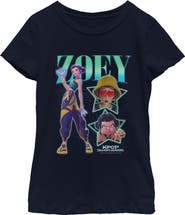 KPop Demon Hunters Girl's KPop Demon Hunters Zoey Super Star Logo  Graphic T-Shirt