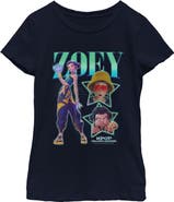KPop Demon Hunters Girl's KPop Demon Hunters Zoey Super Star Logo Graphic T-Shirt