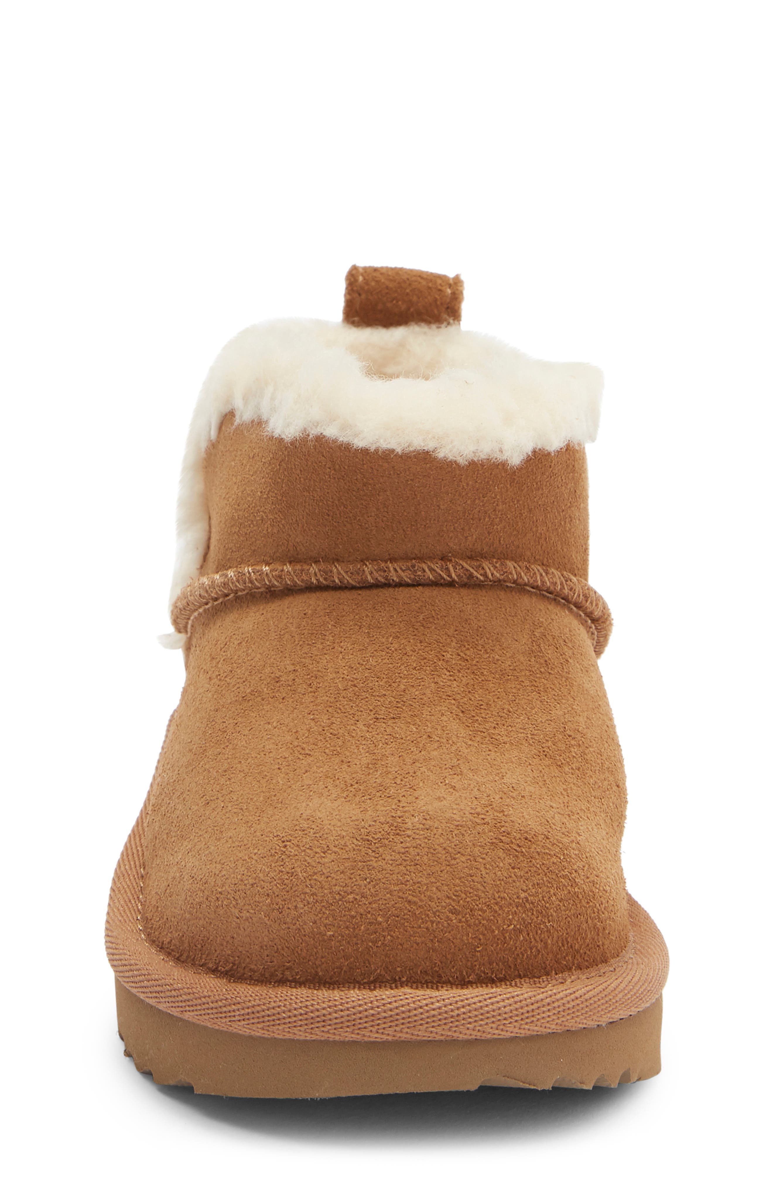 Kids' Classic Ultra Mini Aiyanna UGGplush Bootie, Alternate, color, CHESTNUT