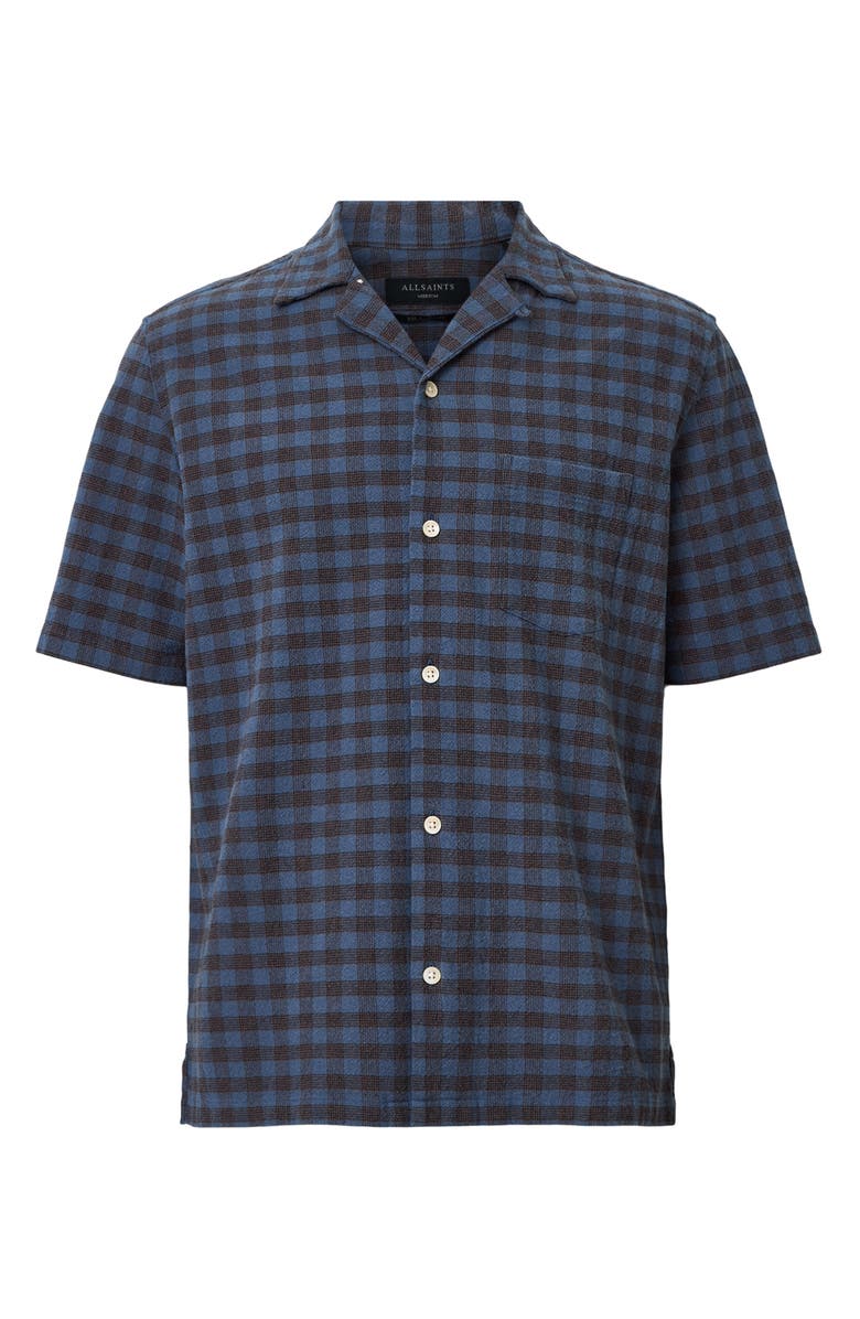 AllSaints Cooper Crepe Camp Shirt, Alternate, color, 