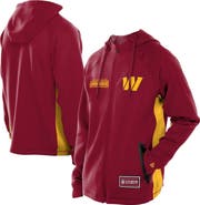 New Era Men's New Era  Burgundy Washington Commanders Combine Authentic Raglan Scuba Full-Zip Hoodie