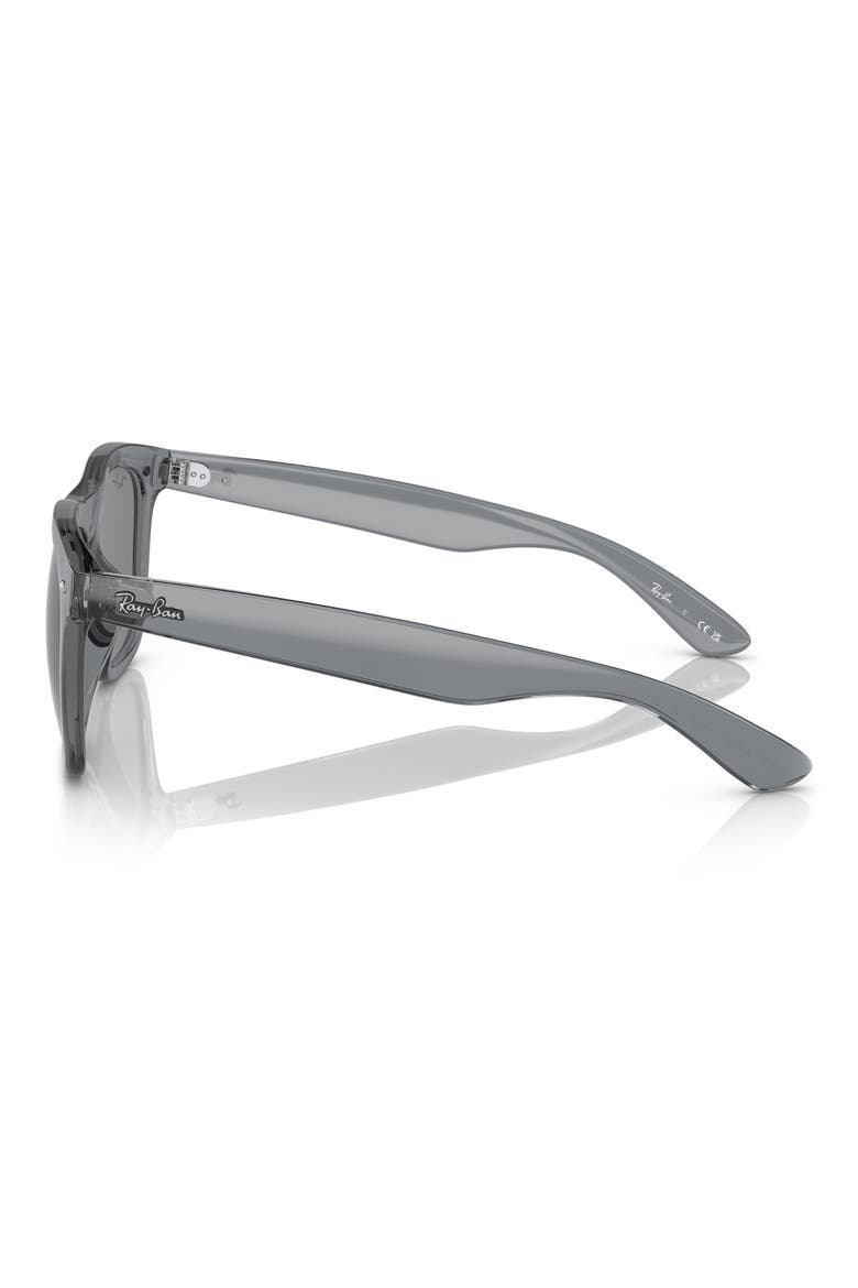 56mm Square Sunglasses, Alternate, color, TRANSPARENT GREY / DARK GREY