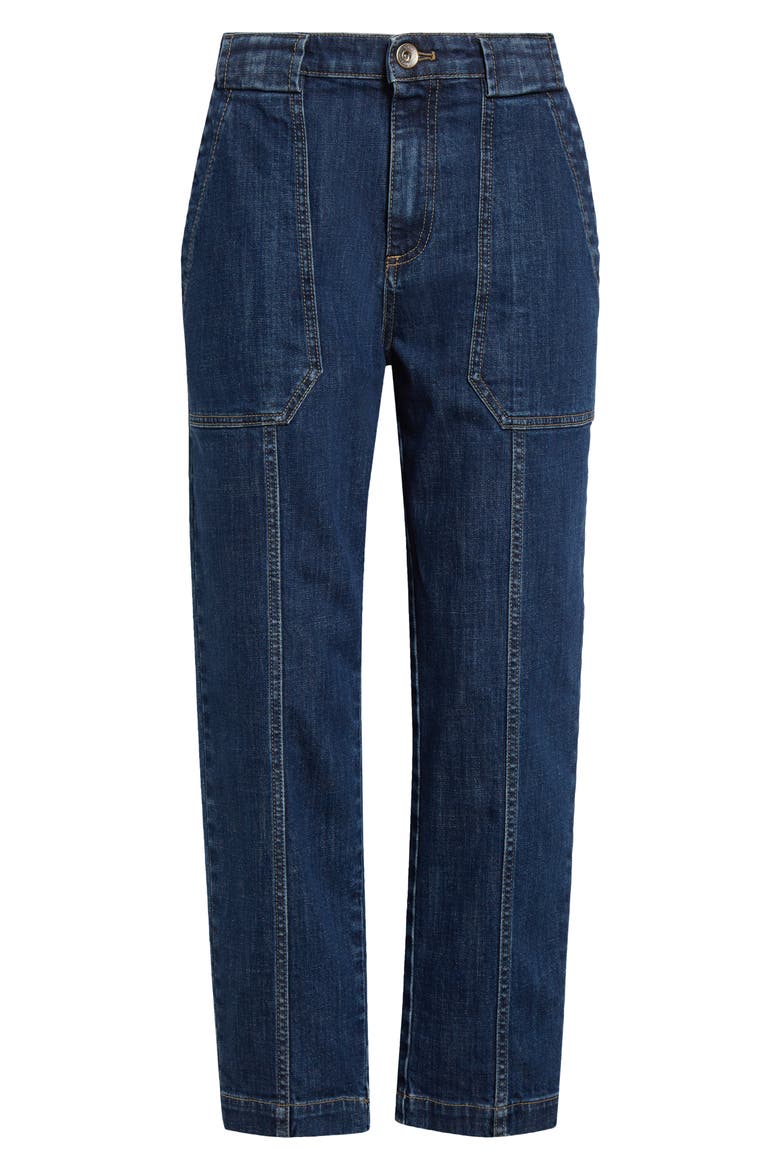 Crop Slim Leg Jeans, Alternate, color, BLUE