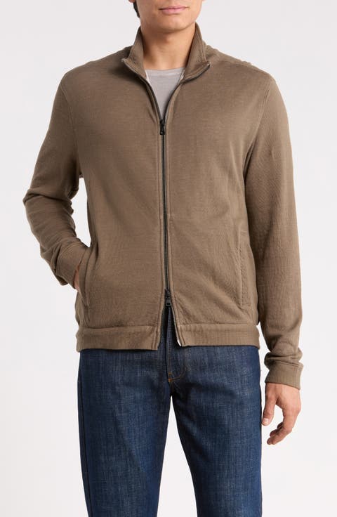Antoine Double Knit Full Zip Jacket