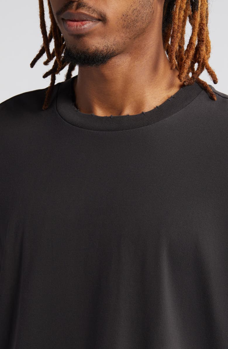 Elwood Core Oversize Crop Cotton T-Shirt, Alternate, color, Black