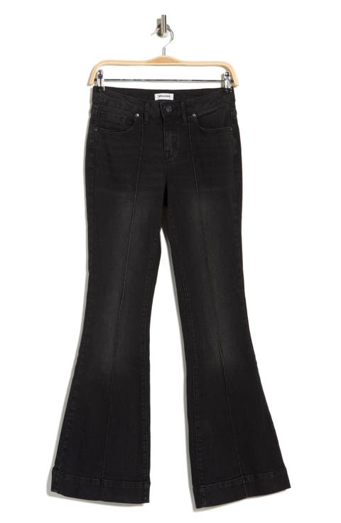 Pintuck Bootcut Jeans