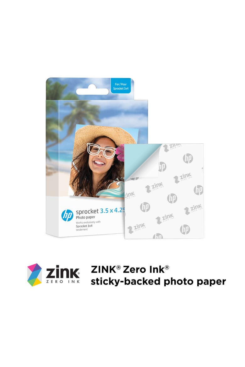 Sprocket 3x4 Instant Printer Gift Bundle, Alternate, color, White