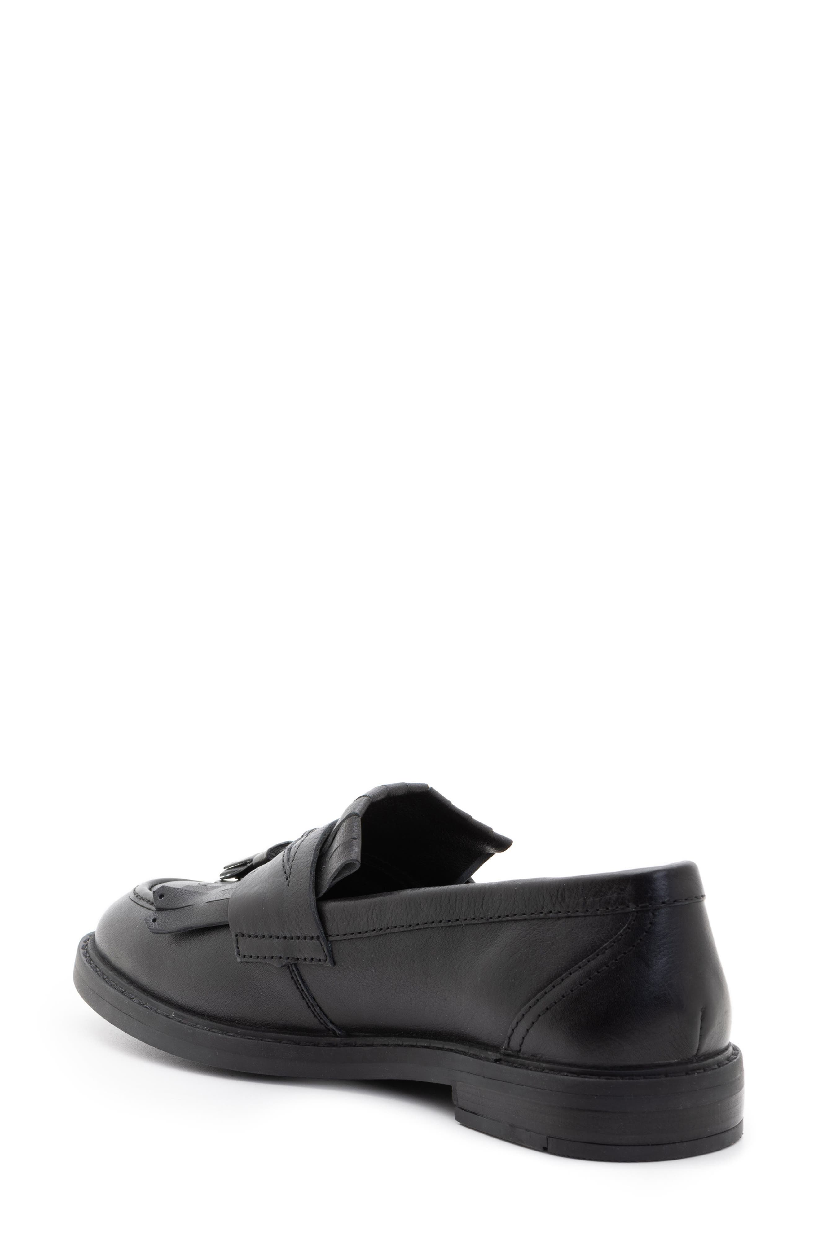 Kirelle Kiltie Loafer, Alternate, color, BLACK