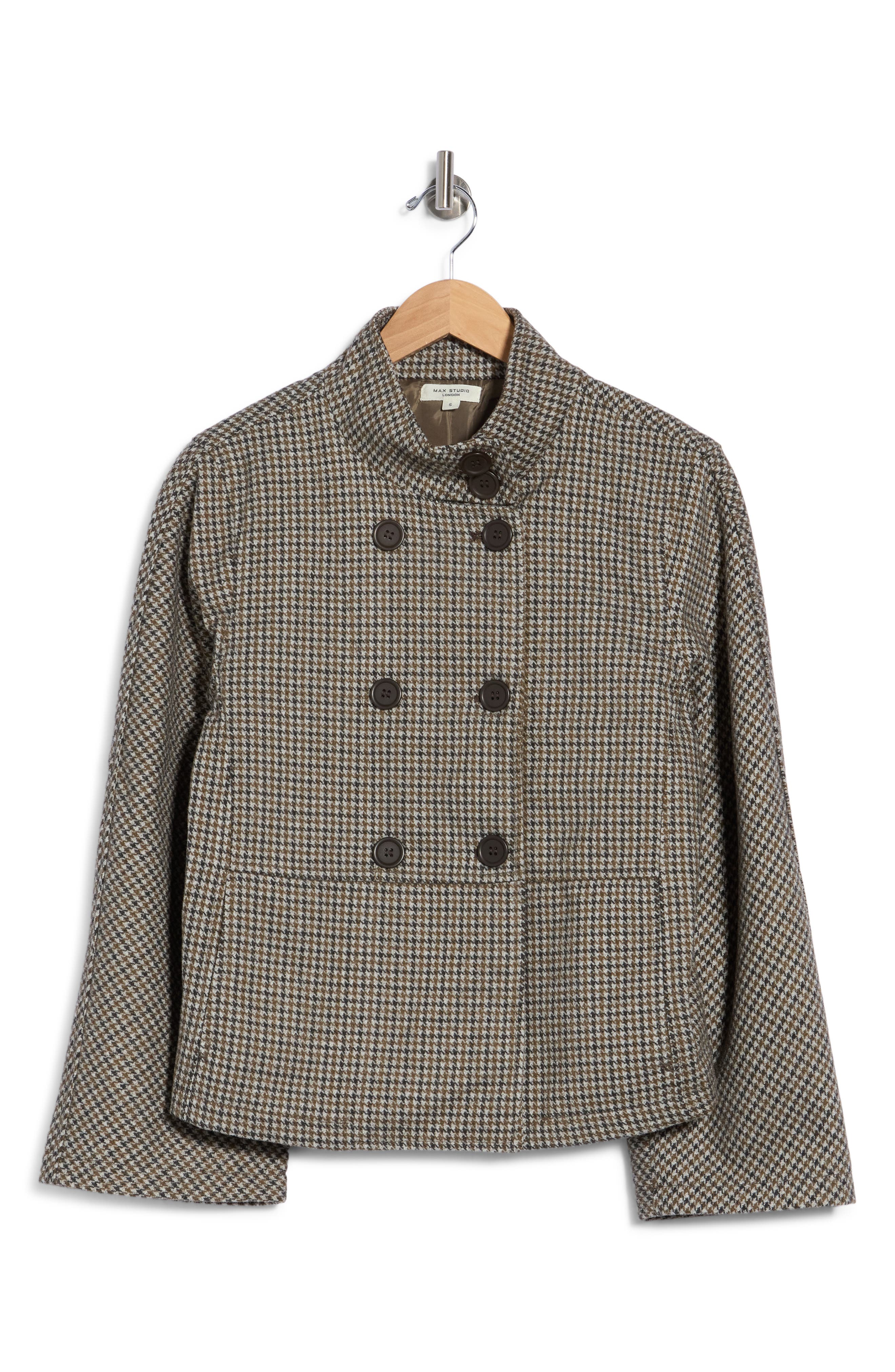 selected BLACK/ KHAKI HOUNDSTOOTH