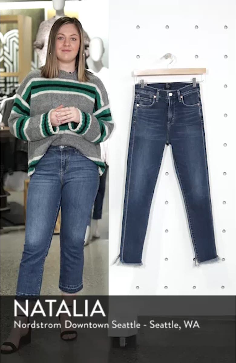 Rocket High Waist Crop Skinny Jeans, sales video thumbnail