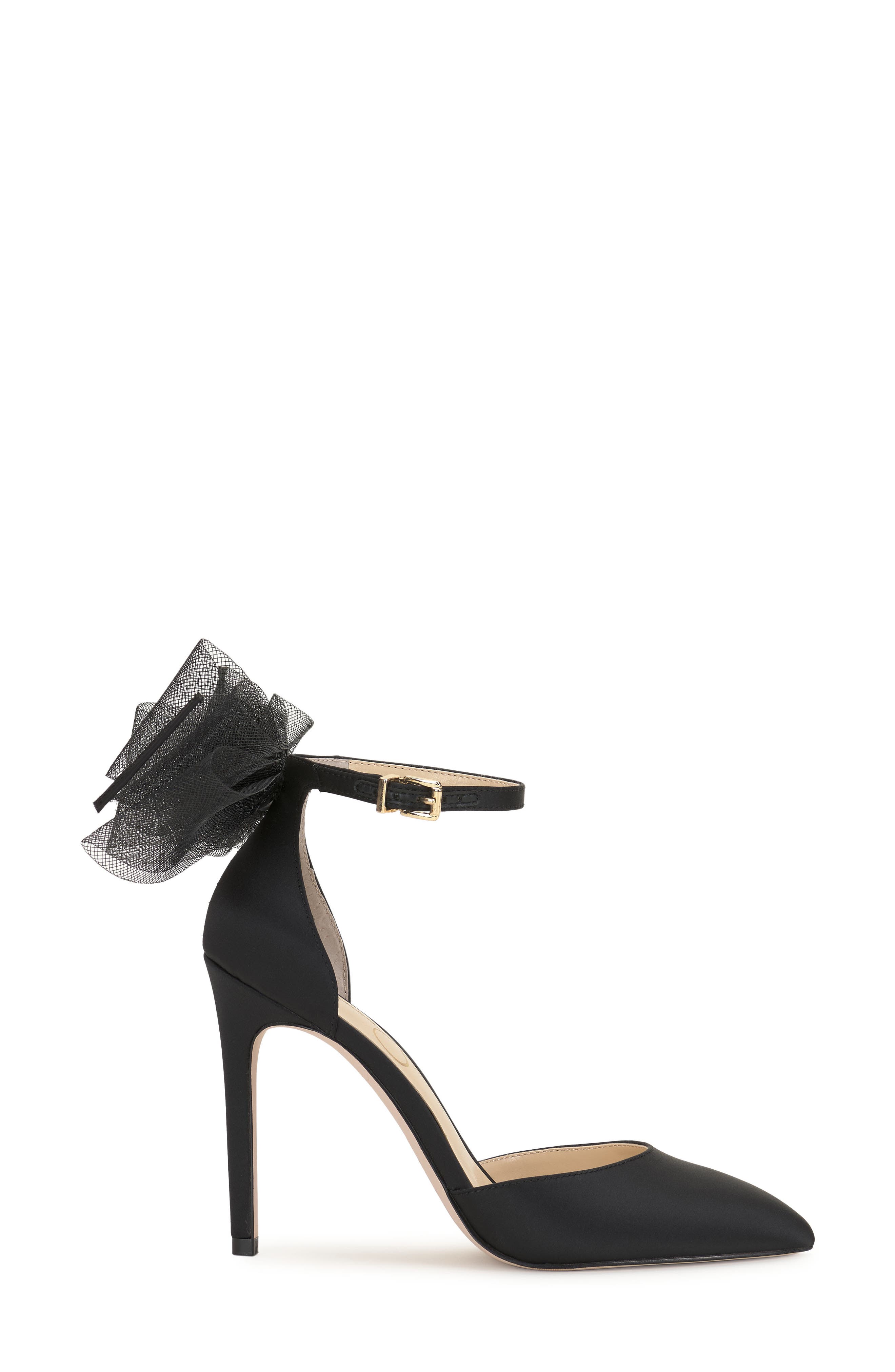 Jessica Simpson Phindies Ankle Strap Pointed Toe Pump, Alternate, color, Black