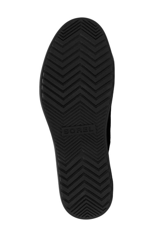 Sorel Dayspring Mixed Leather Crossover Comfort Sandals In Black/black