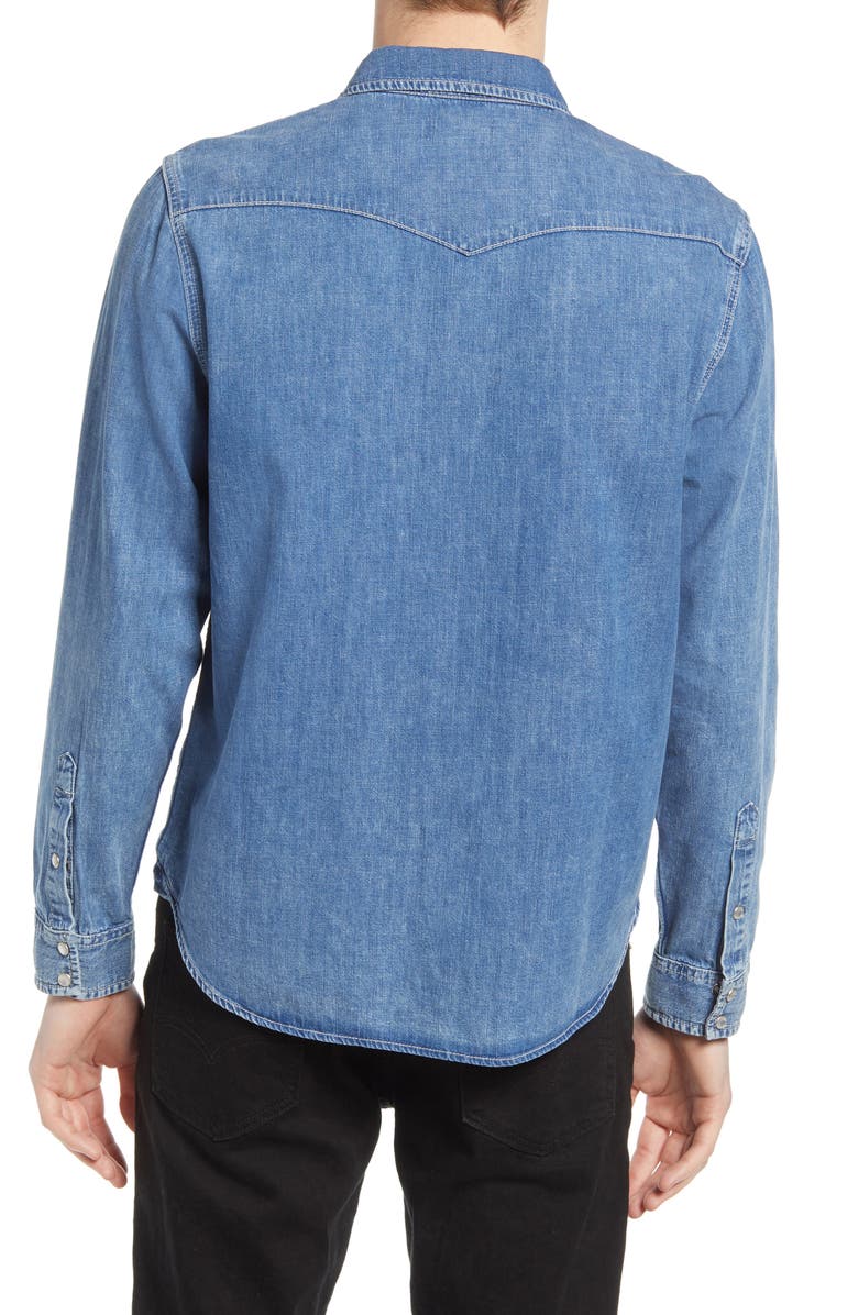 AG Aiden Western Denim Button-Up Shirt, Alternate, color, Vendetta