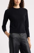 Nordstrom Shrunken Cashmere Crewneck Sweater