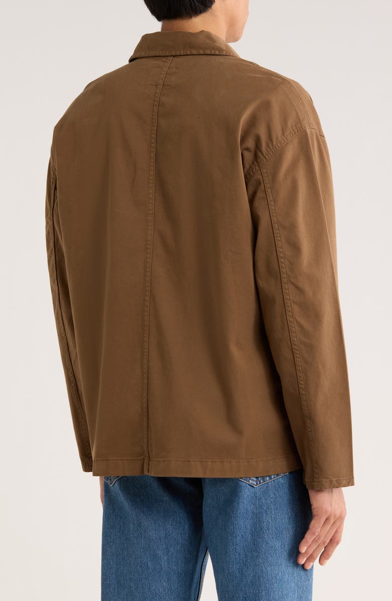 rag & bone Stretch Cotton Twill Chore Jacket, Alternate, color, Brown