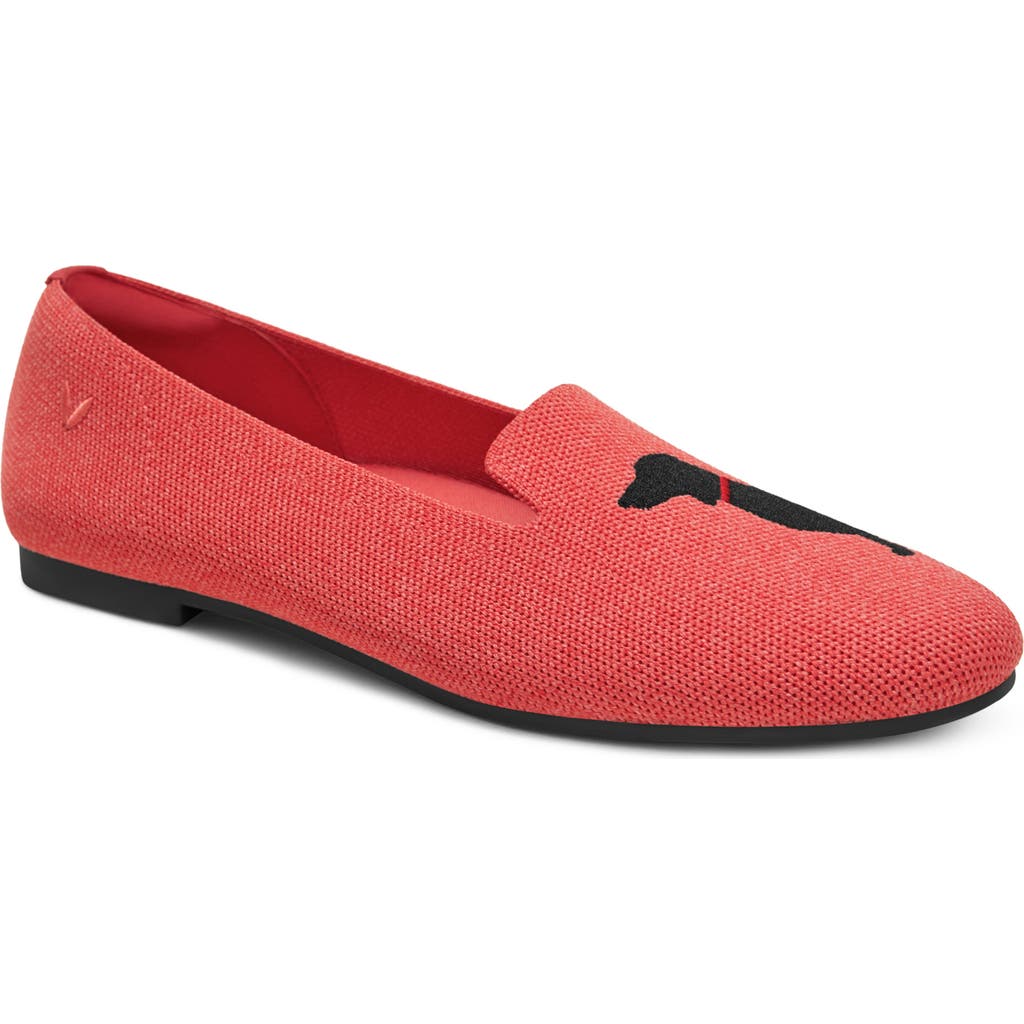 VIVAIA Audrey Knit Flat in Coral Dog
