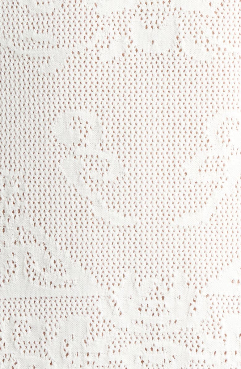 ALIGNE Ashley Paisley Jacquard Cotton Blend Dress, Alternate, color, White