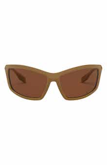 Burberry 66mm Rectangle Sunglasses