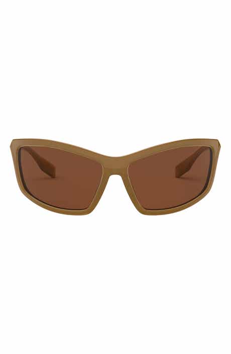 Burberry 66mm Rectangle Sunglasses