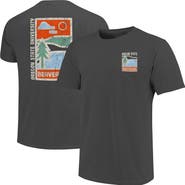 IMAGE ONE Men's  Graphite Oregon State Beavers Comfort Colors Minimal Vista Distressed Graphics T-Shirt