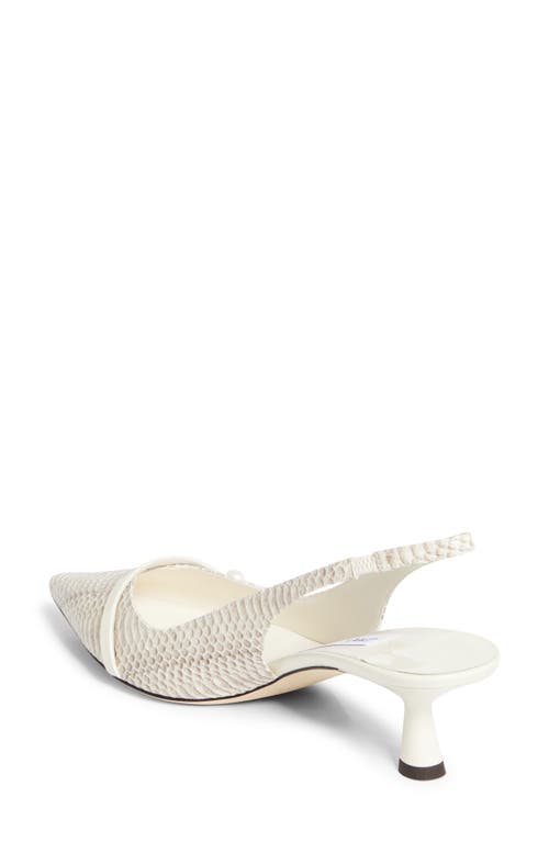 Jimmy Choo Snakeskin Slingback Pumps
