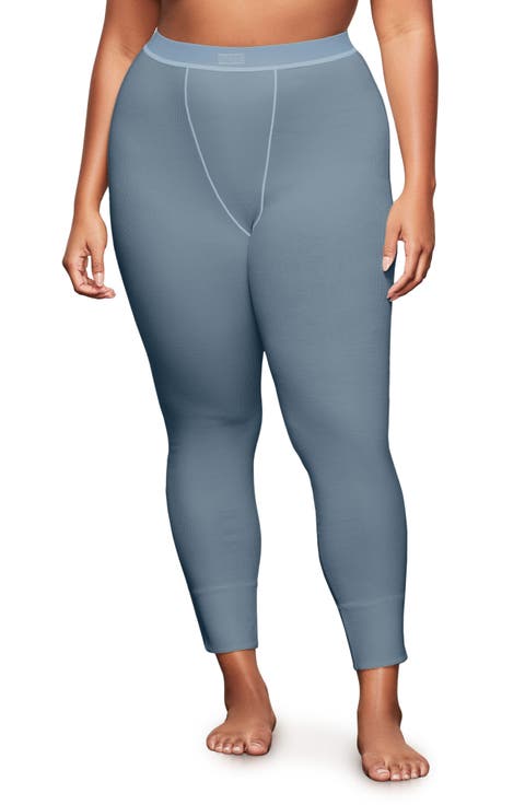 Stretch Cotton Rib Leggings (Regular & Plus)