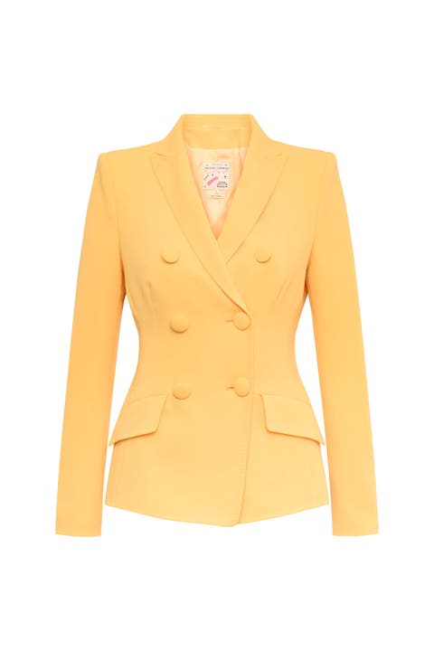 Double Breasted Travel Safe Blazer