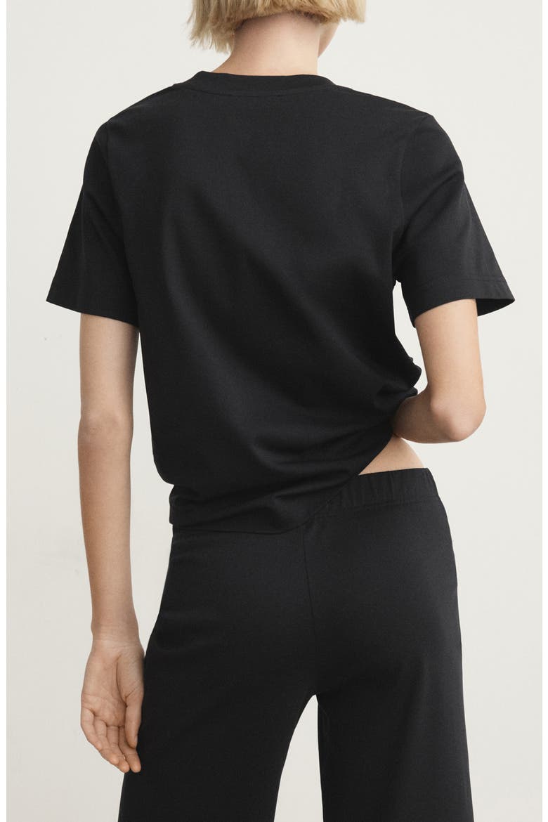 Cotton T-Shirt, Alternate, color, BLACK