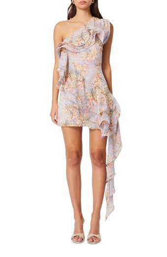 Sahara Floral One-Shoulder Minidress