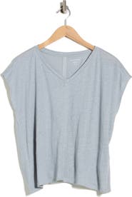 Eileen Fisher V-Neck Organic Linen T-Shirt