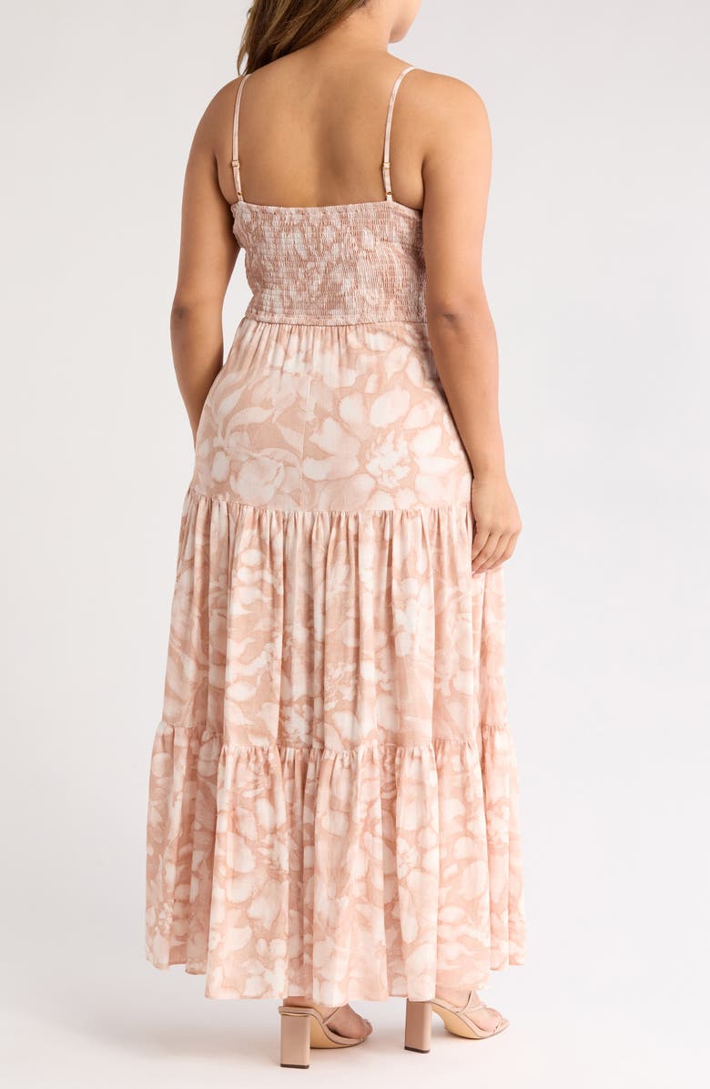 Hutch Floral Drop Waist Maxi Dress, Alternate, color, Sand