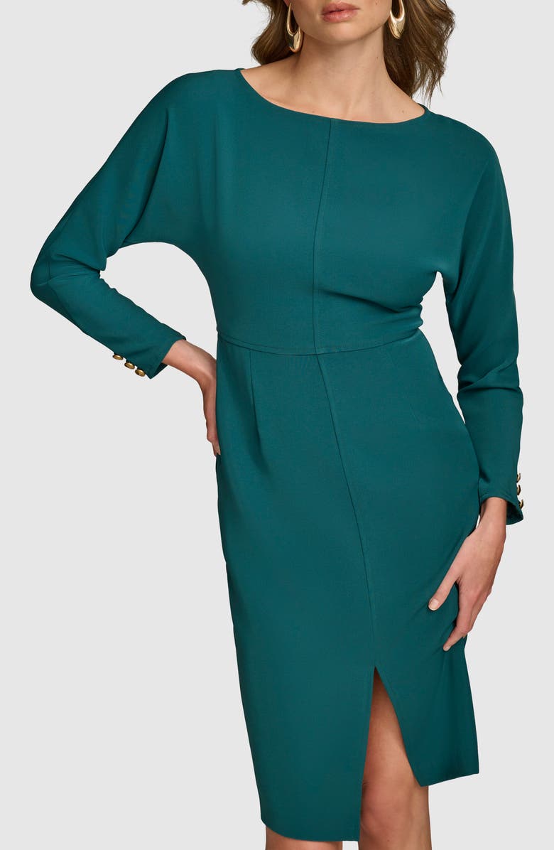 Donna Karan New York Bracelet Sleeve Sheath Dress, Alternate, color,