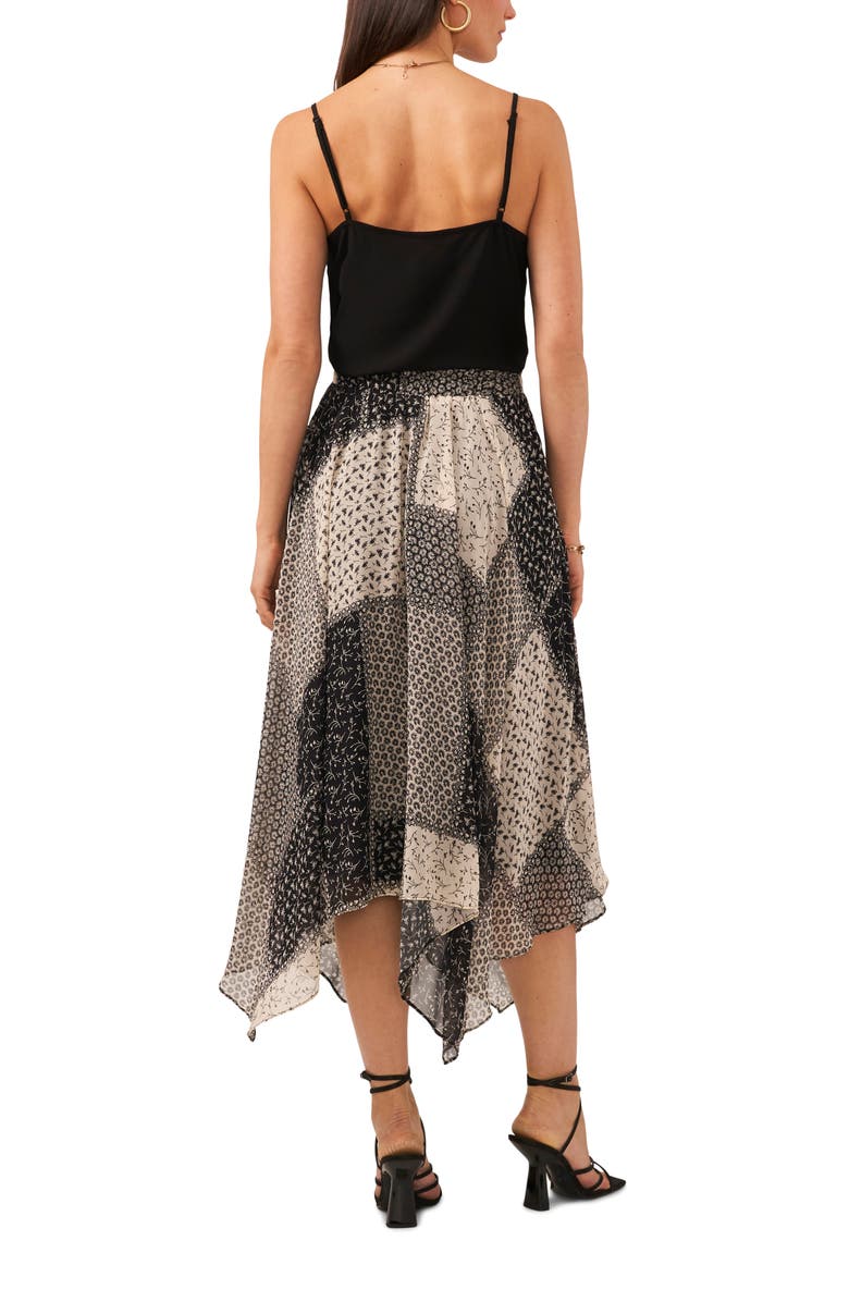 1.STATE Mixed Print Handkerchief Hem Skirt, Alternate, color, 